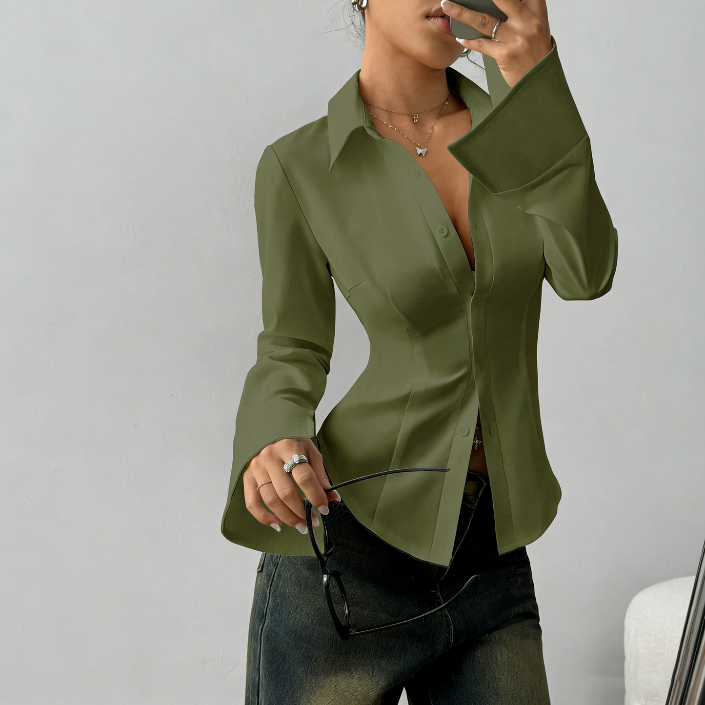 Women's Slim Fit Casual Shirt