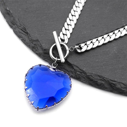 Gothic-Punk Heart-shaped Necklace