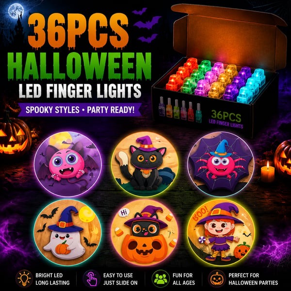 Hot Sale 36 Pcs - Halloween Finger Projector Lights