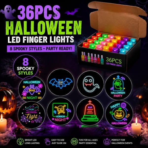 Hot Sale 36 Pcs - Halloween Finger Projector Lights