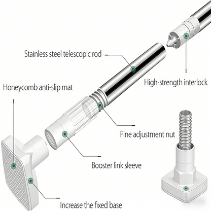 Drill-Free Adjustable Clothes Hanging  Rod