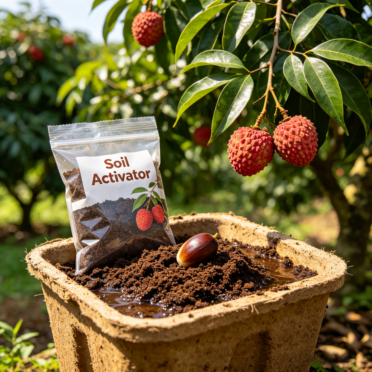🍒Big & Juicy Lychee Seeds for Home Garden High Yield