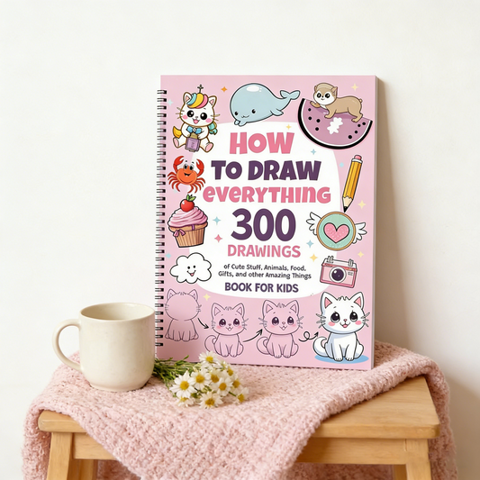 How To Draw Everything: 300 Drawings  Book For Kids
