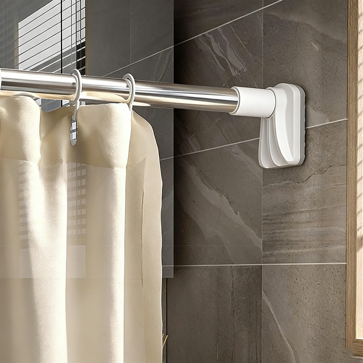 Drill-Free Adjustable Clothes Hanging  Rod