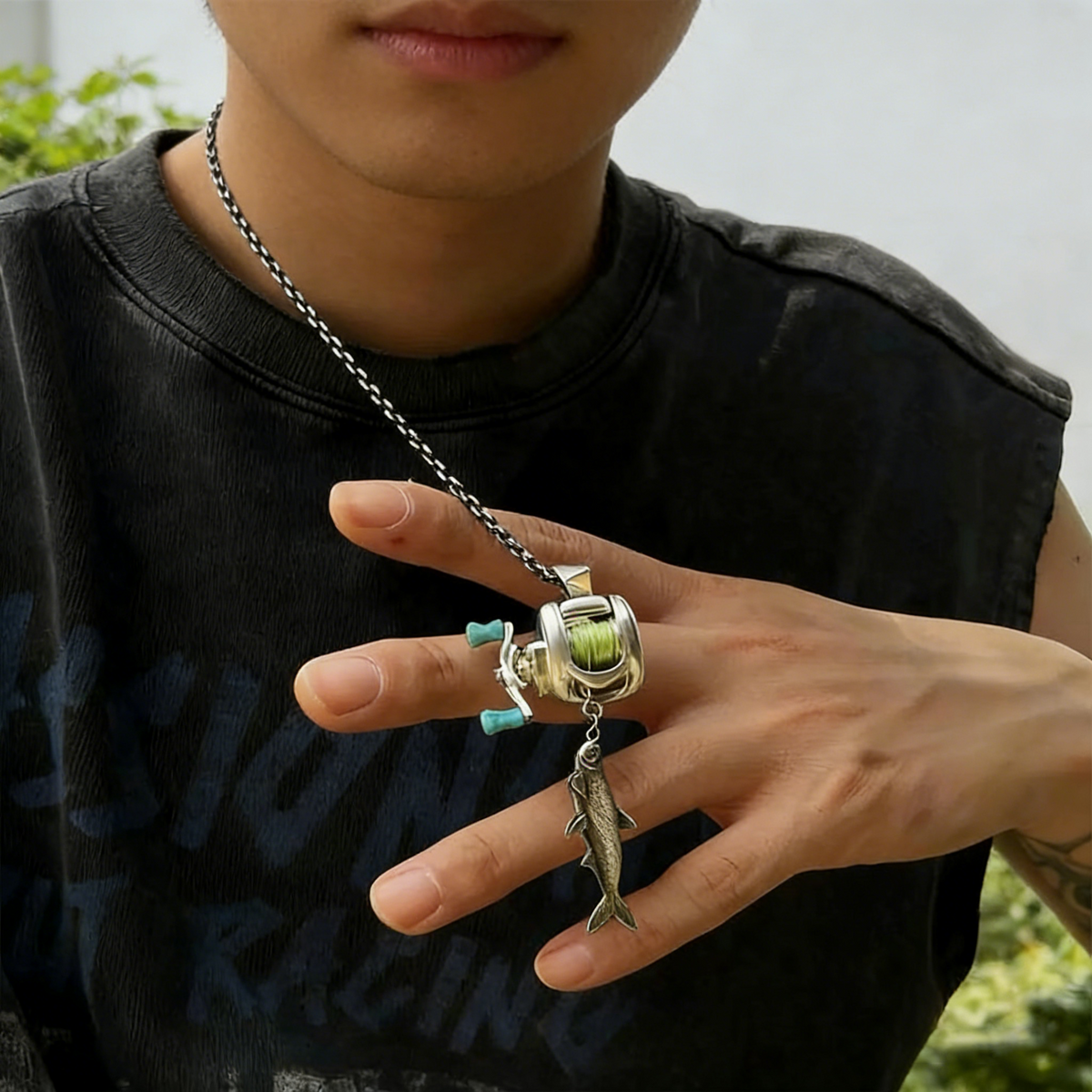 Mini Lure Fishing Line Necklace