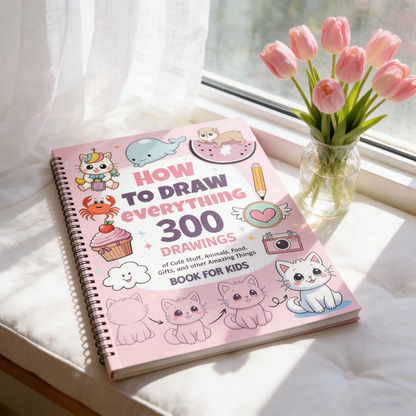 How To Draw Everything: 300 Drawings  Book For Kids