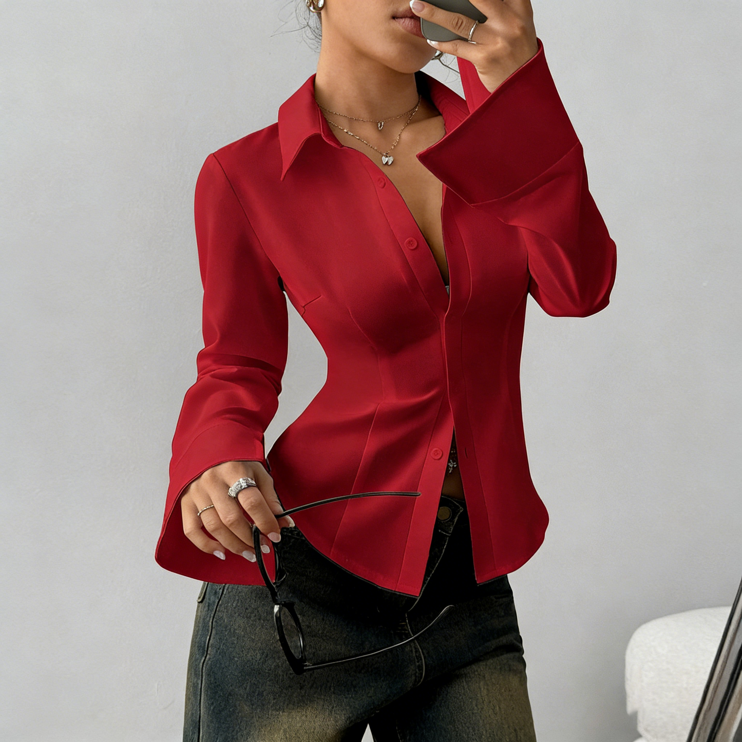 Women's Slim Fit Casual Shirt 