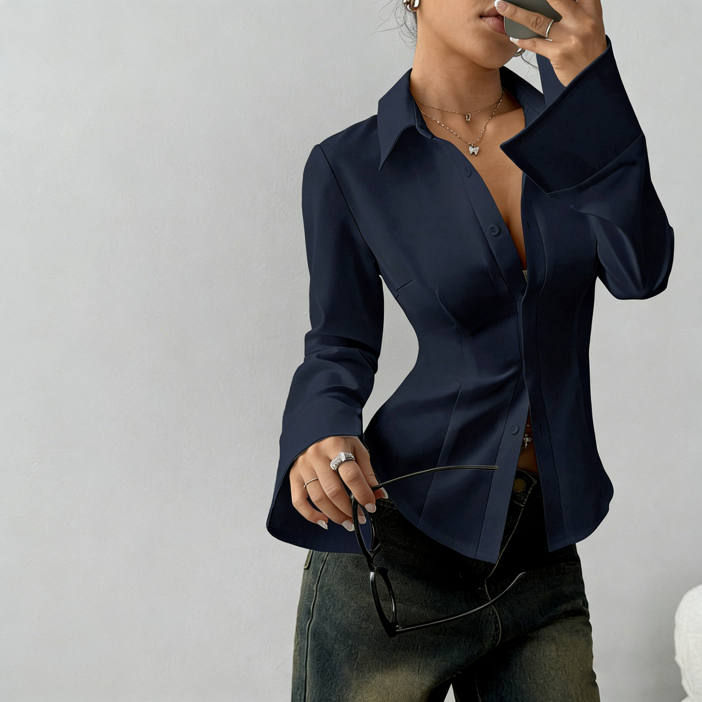 Women's Slim Fit Casual Shirt 