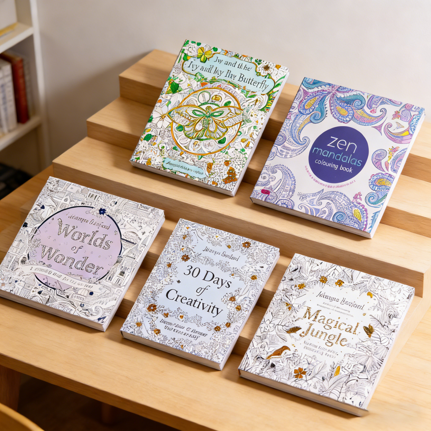 Stress-Relief Coloring Books Collection