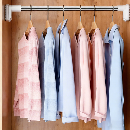 Drill-Free Adjustable Clothes Hanging  Rod