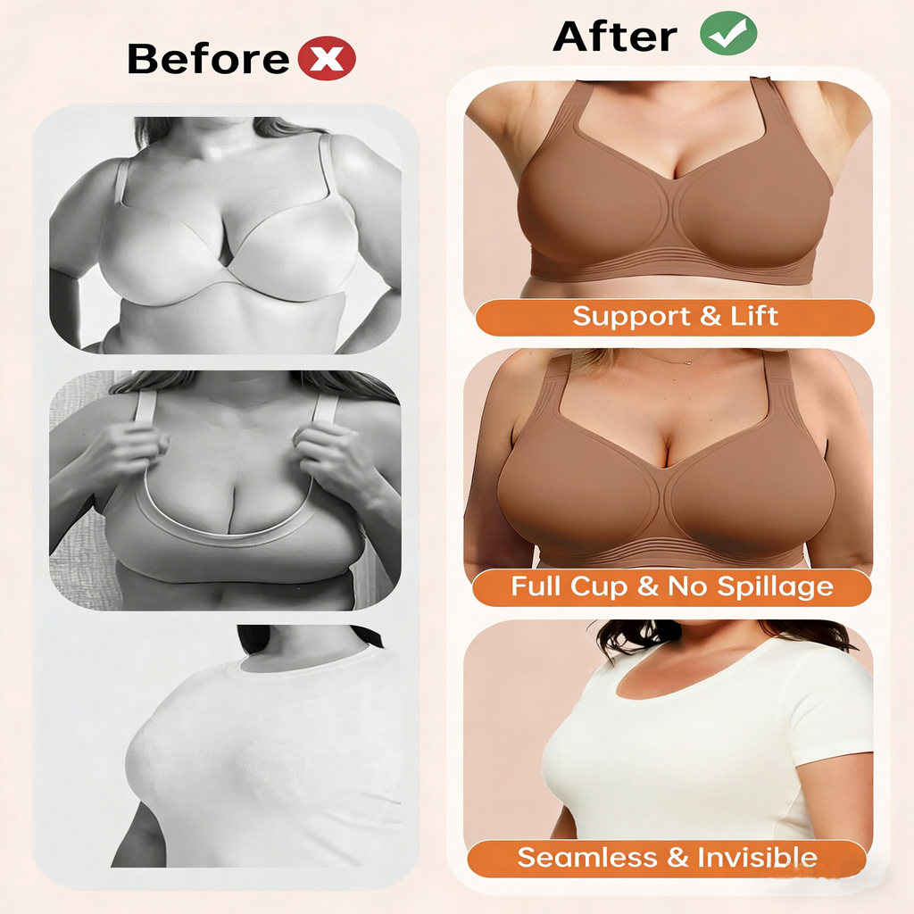 Plus Size Supportive Seamless Bras