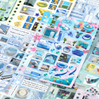30 Vintage-style Planner Stickers Book