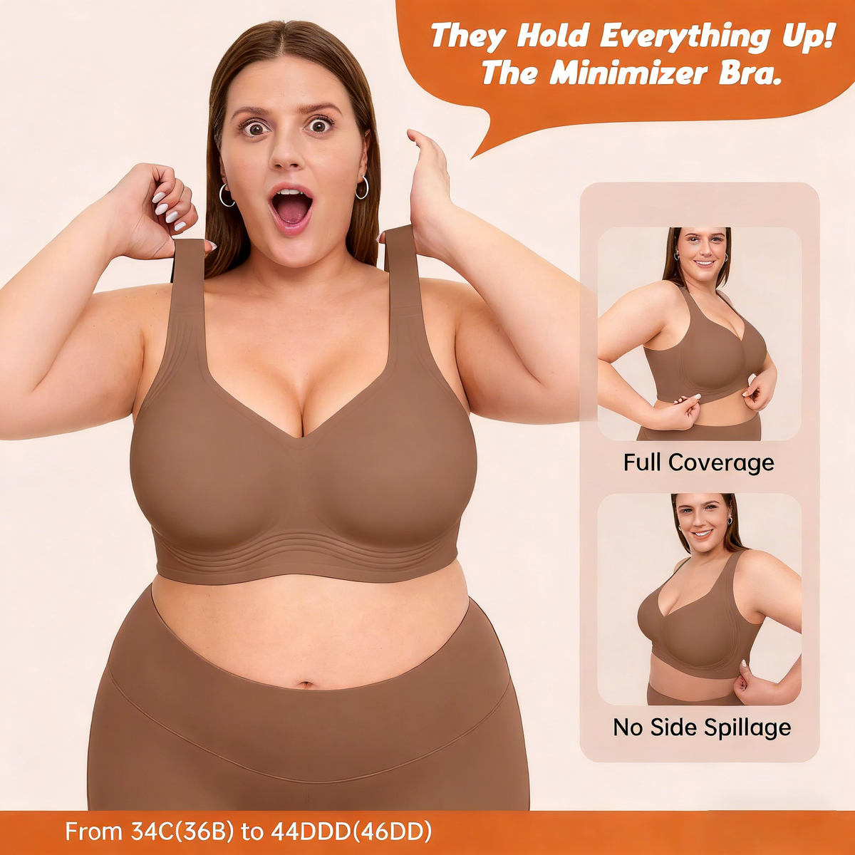 Plus Size Supportive Seamless Bras