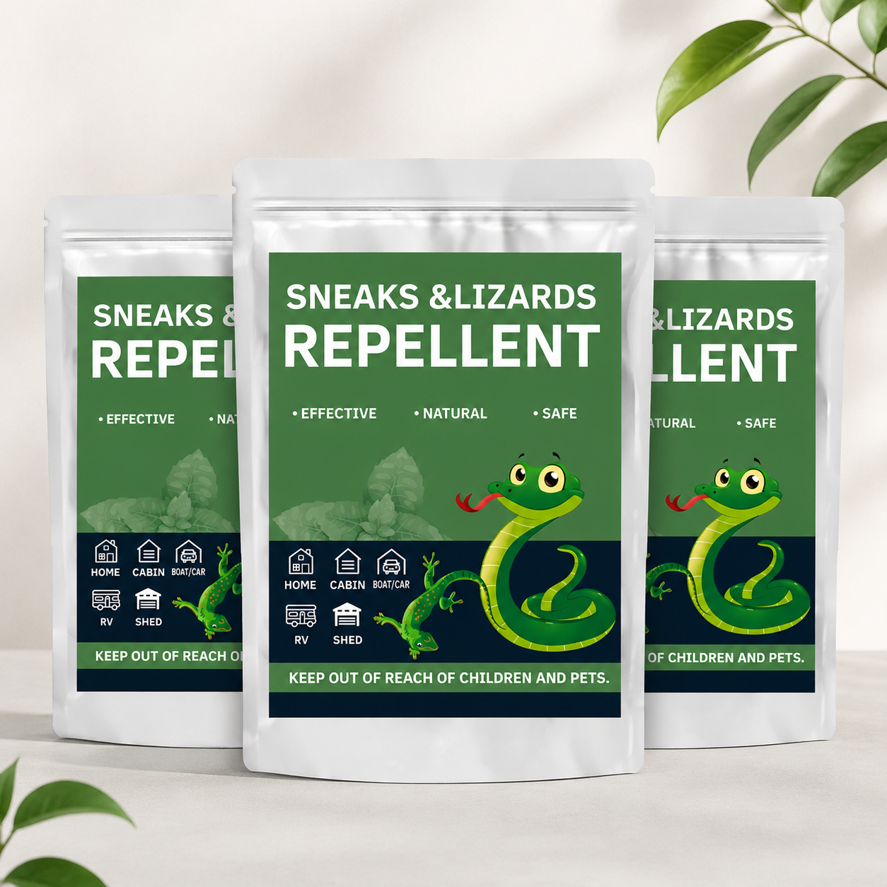 Snakes & Lizards Repellent Pouches