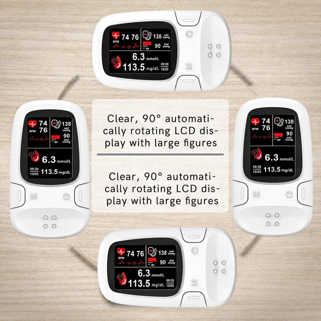🔥Smart Non-Invasive Blood Glucose Monitor, Accurate Real-Time Blood Sugar Detector, Portable Household Health Tester