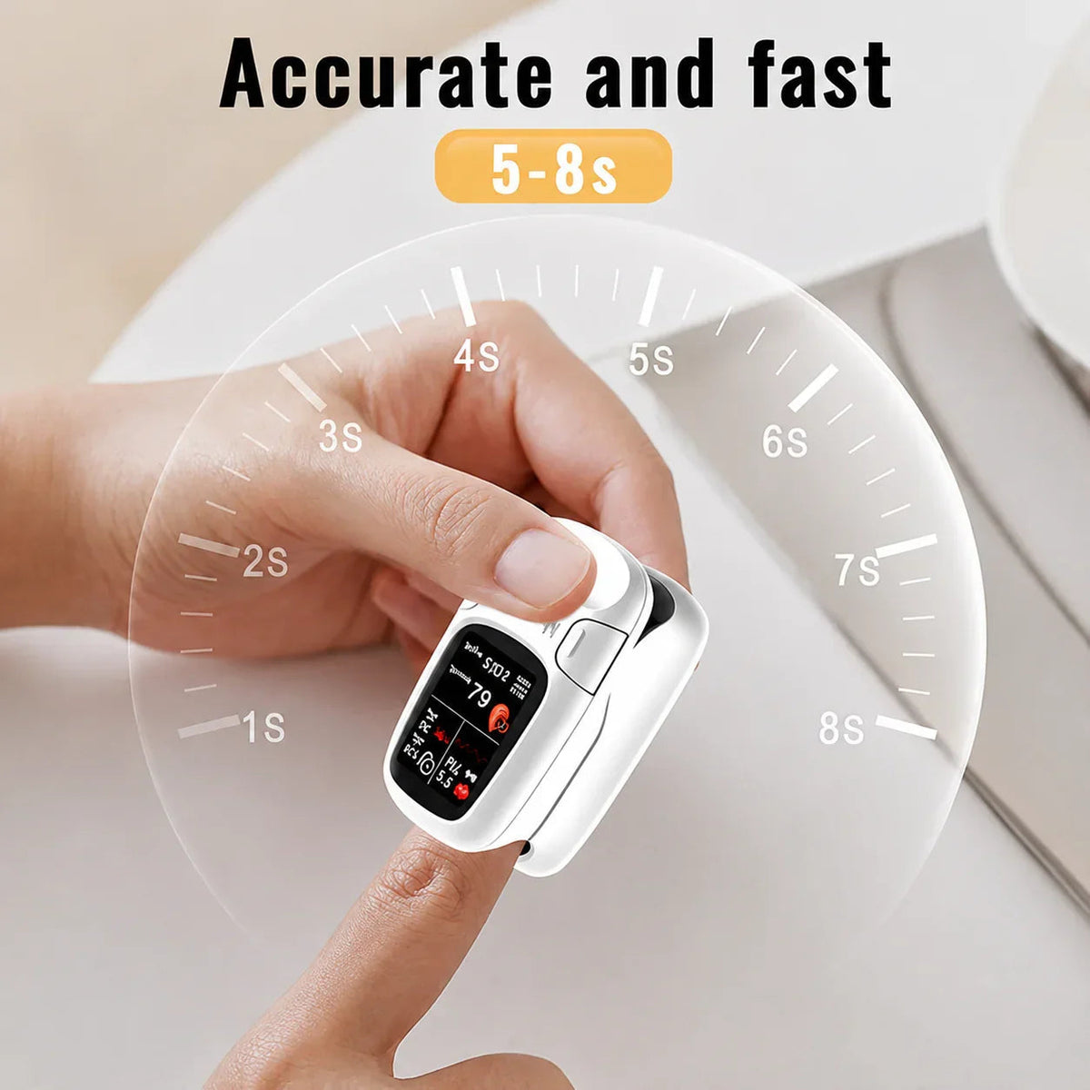 🔥Smart Non-Invasive Blood Glucose Monitor, Accurate Real-Time Blood Sugar Detector, Portable Household Health Tester