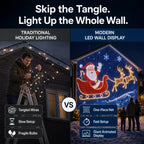 🔥Halloween Christmas LED House Net & Smart Outdoor Wall Curtain Light