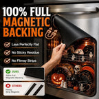 👻💀Reusable Halloween-Themed Magnetic Dishwasher Cover – Kitchen Decor for a Spooky Atmosphere