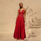 Laser Cutting Flower Hollow One Piece Swimsuit and Skirt