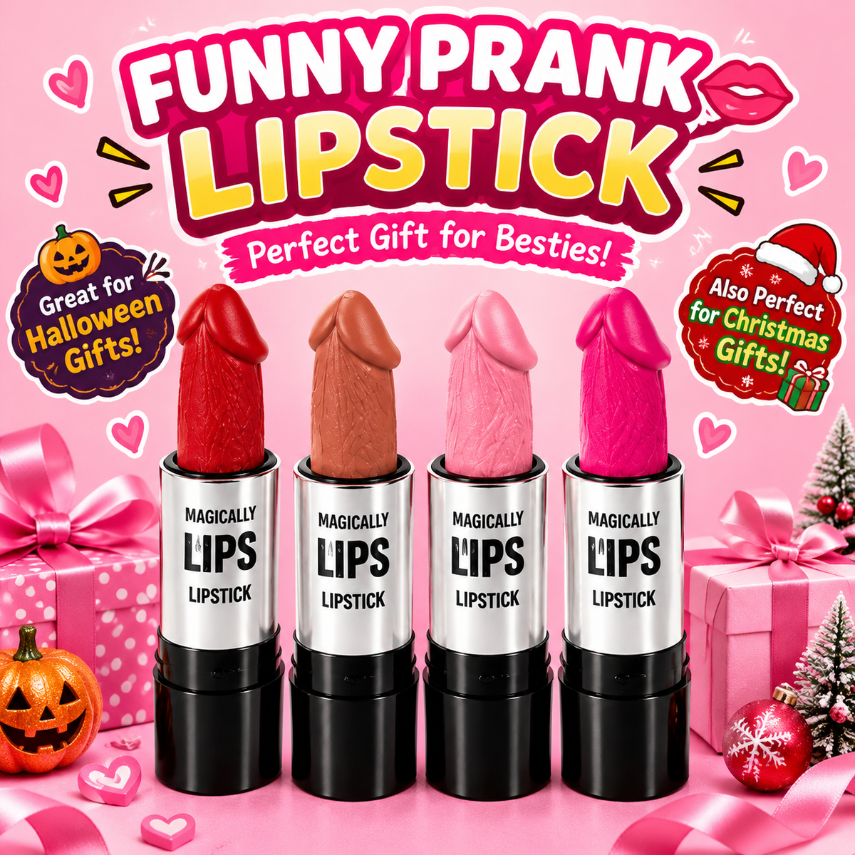 FUNNY LIPS PRANK LIPSTICK🎁Great for Halloween＆Christmas gag gifts for women