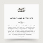 Forest and Mountain Lover Adjustable Ring