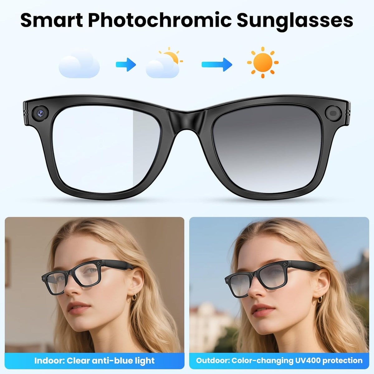 AI Camera Smart Glasses