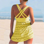 Plus Size Womens Tankini Shorts Set