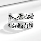 Forest and Mountain Lover Adjustable Ring
