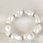 Handmade Baroque Pearl Jewelry Set - Necklace, Bracelet & Earrings