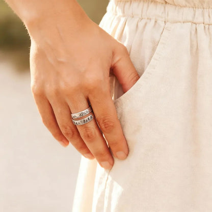 Forest and Mountain Lover Adjustable Ring