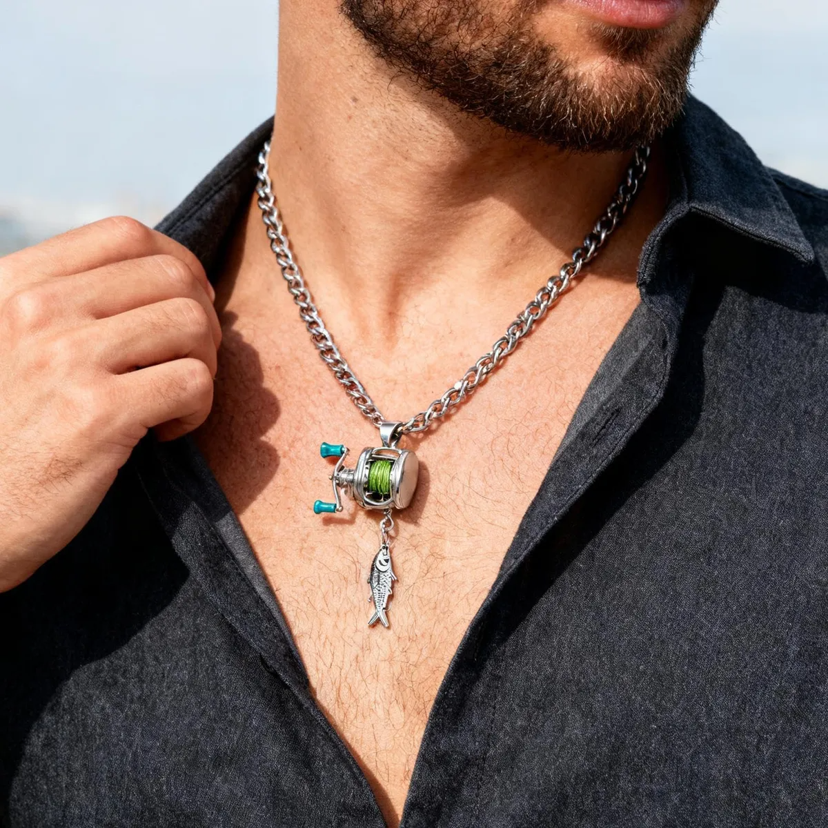 Mini Lure Fishing Line Necklace