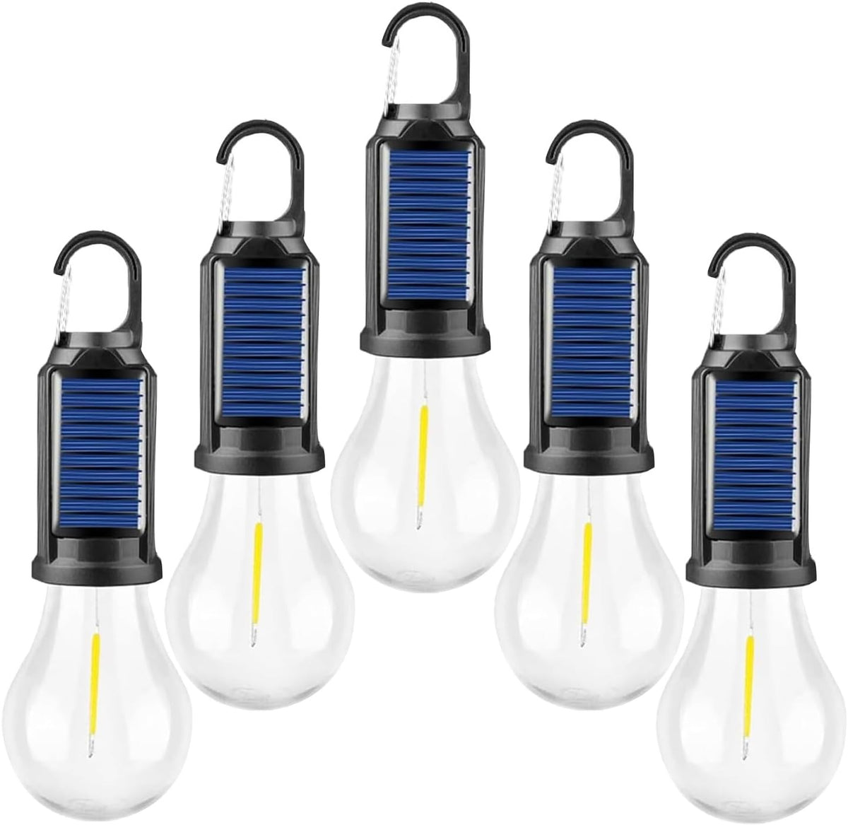 5Pcs Solar Powered Led Light Bulbs