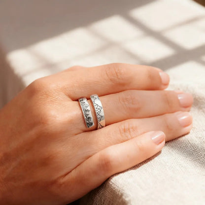 Forest and Mountain Lover Adjustable Ring