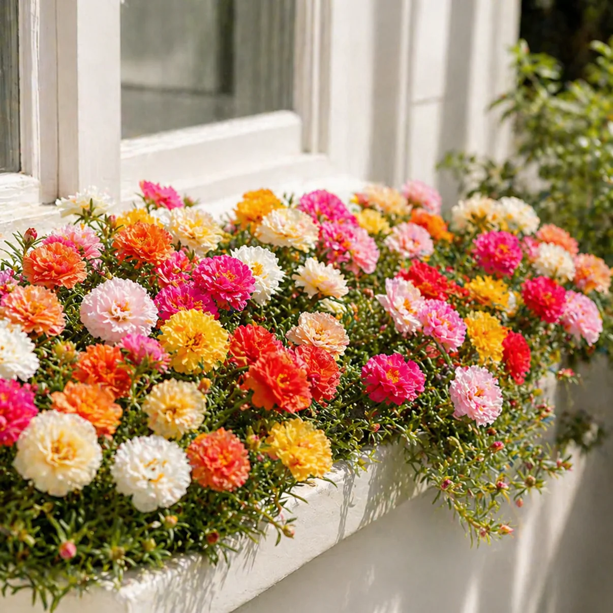 🌼 Portulaca Flowers: Super Easy to Grow, Perfect for Beginners